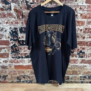 Harley Davidson Men's 2XL Short Sleeve Black T-Shirt Laconia NEW
